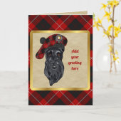 Cunningham Abzeichen & Tartan Personalisierte Kart Karte (Gelbe Blume)