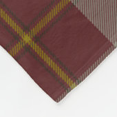 Cunningham Burgundy Dancers Kariert Fleecedecke (Ecke)