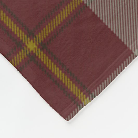 Cunningham Burgundy Dancers Kariert Fleecedecke (Ecke)