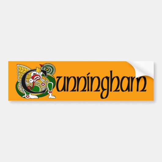 Cunningham Celtic Dragon Autoaufkleber (Vorne)