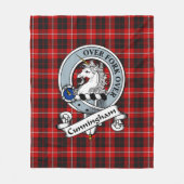 Cunningham Clan Abzeichen Tartan Kariert Fleecedecke (Vorderseite)