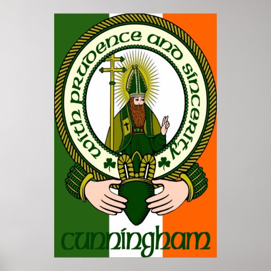 Cunningham Clan Motto Print Poster (Vorne)