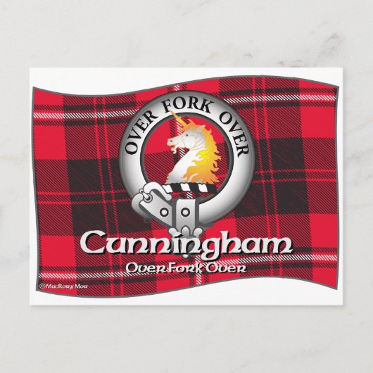 Cunningham Clan Postkarte (Vorderseite)