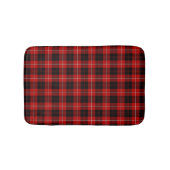 Cunningham Clan Red und Black Scottish Tartan Badematte (Vorderseite)