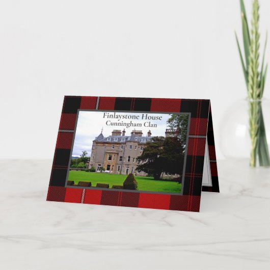 Cunningham Clan Scottish Zuhause Faltes Grußkarte Karte (Vorderseite)