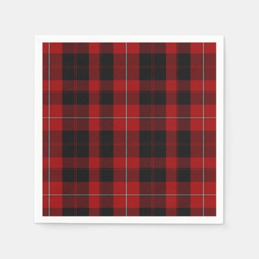 Cunningham Clan Tartan Kariert Paper Napkins Serviette (Vorderseite)