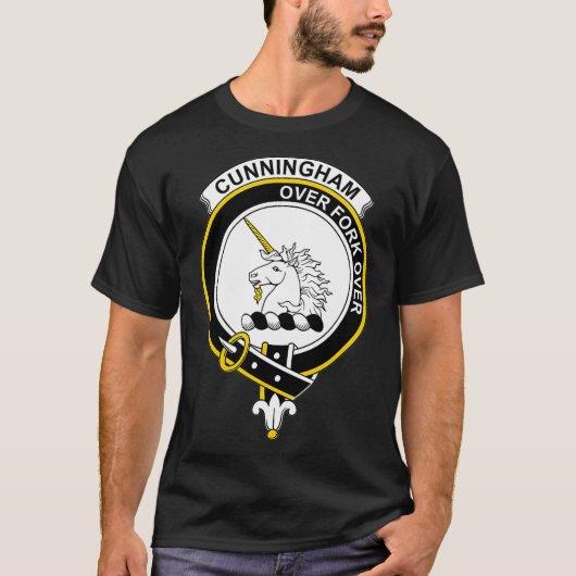 Cunningham Coat of Arms Familienwappen T-Shirt (Vorderseite)