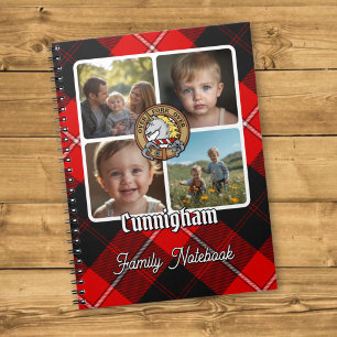 Cunningham Familienfoto-Collage Notizblock
