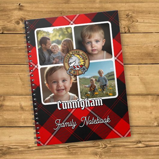 Cunningham Familienfoto-Collage Notizblock