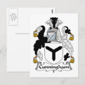 Cunningham-Familienwappen Postkarte (Vorne/Hinten)