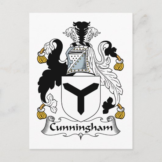 Cunningham-Familienwappen Postkarte (Vorderseite)