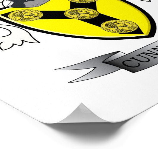 Cunningham-Familienwappen-Wappen Poster (Ecke)