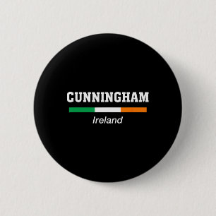 Cunningham irischer Familienname St. Patricks Tag Button