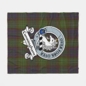 Cunningham Jagd Moderner Clan Abzeichen Tartan Kar Fleecedecke (Vorderseite (Horizontal))
