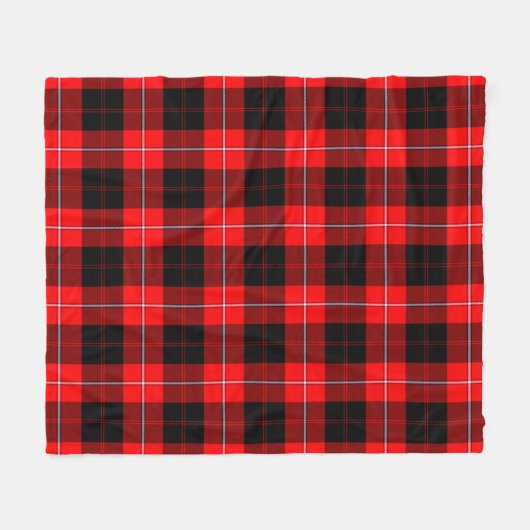 Cunningham Modern Kariert Fleecedecke (Vorderseite (Horizontal))