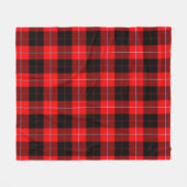 Cunningham Modern Karo Fleecedecke (Vorderseite (Horizontal))