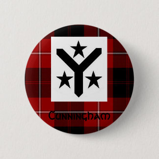 Cunningham moderner Tartan-Knopf Button