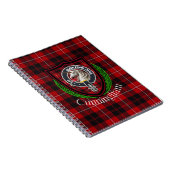 Cunningham-Schottischer-Clan-Tartan & Wappen Notizblock (Rechte Seite)