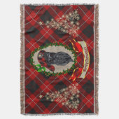 Cunningham Scottie Dog Christmas Throw Blanket Decke (Vorderseite Vertikal)