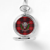 Cunningham Scottish Clan Tartan & Crest Armbanduhr (Vorderseite)