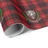 Cunningham Scottish Clan Tartan & Crest Geschenkpapier (Rolleneckpunkt)