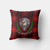 Cunningham Scottish Clan Tartan & Crest Kissen (Rückseite)