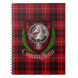 Cunningham Scottish Clan Tartan & Crest Notizblock