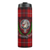 Cunningham Scottish Clan Tartan & Crest Thermosbecher (Vorderseite)