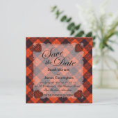 Cunningham Scottish Clan tartan - Kariert Save The Date (Stehend Vorderseite)