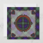 Cunningham Scottish Clan tartan - Kariert Save The Date (Rückseite)