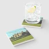 Cunningham Scottish Clans Finlaystone House Steinuntersetzer (Seitenansicht)