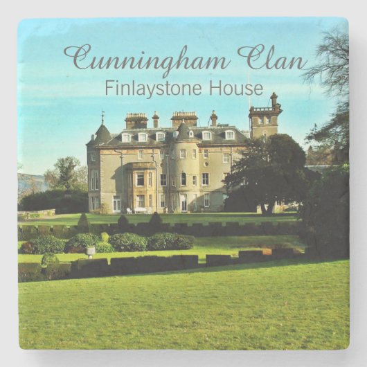 Cunningham Scottish Clans Finlaystone House Steinuntersetzer (Vorderseite)