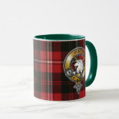 Cunningham Tartan & Abzeichen Tasse (VorderseiteRechts)