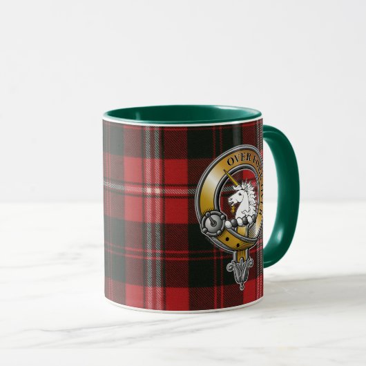Cunningham Tartan & Abzeichen Tasse (VorderseiteRechts)