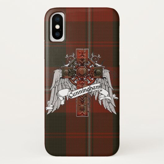 Cunningham Tartan Cross Case-Mate iPhone Hülle (Rückseite)
