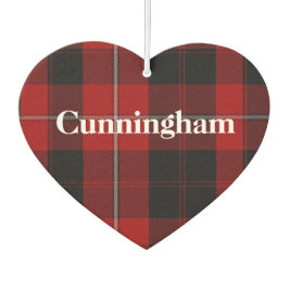 Cunningham Tartan Kariert Air Freshener Autolufterfrischer