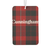 Cunningham Tartan Kariert Air Freshener Autolufterfrischer (Rückseite)