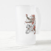 Cunningham Tartan-Löwe Mattglas Bierglas (VorderseiteRechts)