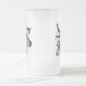 Cunningham Tartan-Löwe Mattglas Bierglas (Mittel)