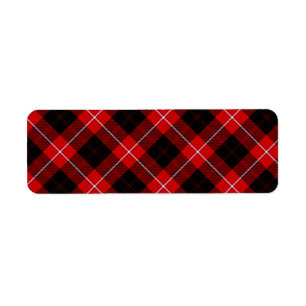 Cunningham Tartan Red Black Kariert