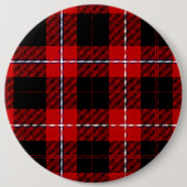 Cunningham Tartan Red Black Kariert Button (Vorderseite)