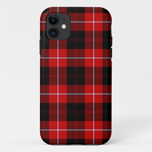 Cunningham Tartan Red Black Kariert Case-Mate iPhone Hülle (Rückseite)