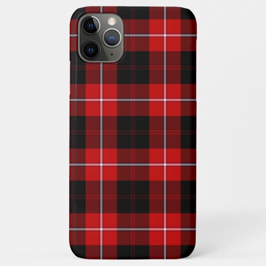 Cunningham Tartan Red Black Kariert Case-Mate iPhone Hülle (Rückseite)