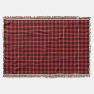 Cunningham Tartan Red Black Kariert Decke