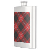 Cunningham Tartan Red Black Kariert Flachmann (Links)