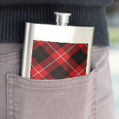 Cunningham Tartan Red Black Kariert Flachmann (Beispiel)
