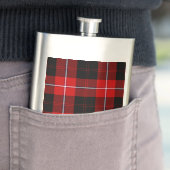 Cunningham Tartan Red Black Kariert Flachmann (Beispiel)