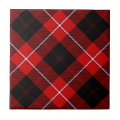 Cunningham Tartan Red Black Kariert Fliese (Vorderseite)