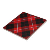 Cunningham Tartan Red Black Kariert Fliese (Seite)