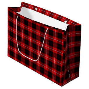 Cunningham Tartan Red Black Kariert Große Geschenktüte